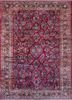 aalam blue wool hand knotted Rug - HeadShot aalam blue wool hand knotted Rug - HeadShot