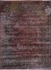 aalam red and orange wool hand knotted Rug - HeadShot