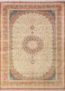 gulmarg red and orange silk hand knotted Rug - HeadShot gulmarg red and orange silk hand knotted Rug - HeadShot