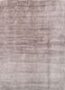 aalam beige and brown wool and silk hand knotted Rug - HeadShot