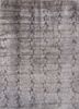 azalea grey and black wool and silk hand knotted Rug - HeadShot