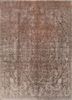 aalam beige and brown wool and silk hand knotted Rug - HeadShot aalam beige and brown wool and silk hand knotted Rug - HeadShot