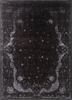 azalea grey and black wool and silk hand knotted Rug - HeadShot azalea grey and black wool and silk hand knotted Rug - HeadShot