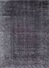 azalea grey and black wool and silk hand knotted Rug - HeadShot