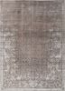 azalea grey and black wool and silk hand knotted Rug - HeadShot azalea grey and black wool and silk hand knotted Rug - HeadShot