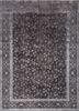 azalea grey and black wool and silk hand knotted Rug - HeadShot azalea grey and black wool and silk hand knotted Rug - HeadShot
