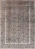 azalea grey and black wool and silk hand knotted Rug - HeadShot
