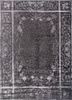 azalea grey and black wool and silk hand knotted Rug - HeadShot azalea grey and black wool and silk hand knotted Rug - HeadShot