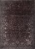 azalea grey and black wool and silk hand knotted Rug - HeadShot azalea grey and black wool and silk hand knotted Rug - HeadShot