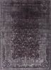 azalea grey and black wool and silk hand knotted Rug - HeadShot azalea grey and black wool and silk hand knotted Rug - HeadShot