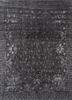 azalea grey and black wool and silk hand knotted Rug - HeadShot