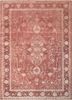 aalam red and orange wool and silk hand knotted Rug - HeadShot aalam red and orange wool and silk hand knotted Rug - HeadShot