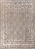 aurora grey and black wool and silk hand knotted Rug - HeadShot aurora grey and black wool and silk hand knotted Rug - HeadShot