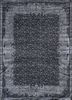 aurora grey and black wool and silk hand knotted Rug - HeadShot aurora grey and black wool and silk hand knotted Rug - HeadShot