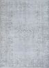 vintage grey and black wool hand knotted Rug - HeadShot vintage grey and black wool hand knotted Rug - HeadShot