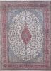 aalam pink and purple wool hand knotted Rug - HeadShot aalam pink and purple wool hand knotted Rug - HeadShot