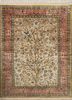 gulmarg green silk hand knotted Rug - HeadShot gulmarg green silk hand knotted Rug - HeadShot