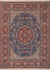 aalam blue wool hand knotted Rug - HeadShot aalam blue wool hand knotted Rug - HeadShot