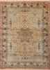 gulmarg green silk hand knotted Rug - HeadShot gulmarg green silk hand knotted Rug - HeadShot
