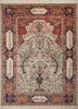 gulmarg red and orange silk hand knotted Rug - HeadShot gulmarg red and orange silk hand knotted Rug - HeadShot