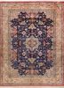 gulmarg red and orange silk hand knotted Rug - HeadShot