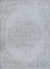 vintage grey and black wool hand knotted Rug - HeadShot vintage grey and black wool hand knotted Rug - HeadShot