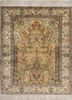 gulmarg green silk hand knotted Rug - HeadShot gulmarg green silk hand knotted Rug - HeadShot