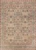 aalam green wool hand knotted Rug - HeadShot