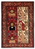 aalam gold wool hand knotted Rug - HeadShot