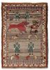 aalam pink and purple wool hand knotted Rug - HeadShot aalam pink and purple wool hand knotted Rug - HeadShot