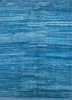 nuray blue wool hand knotted Rug - HeadShot