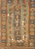 nayaab beige and brown wool flat weaves Rug - HeadShot