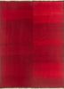 nayaab red and orange wool flat weaves Rug - HeadShot