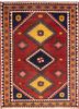 nuray red and orange wool hand knotted Rug - HeadShot nuray red and orange wool hand knotted Rug - HeadShot