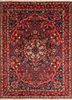 aalam red and orange wool hand knotted Rug - HeadShot aalam red and orange wool hand knotted Rug - HeadShot