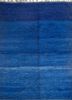 zuri blue wool hand knotted Rug - HeadShot