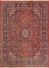 aalam red and orange wool hand knotted Rug - HeadShot aalam red and orange wool hand knotted Rug - HeadShot