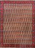 aalam ivory wool hand knotted Rug - HeadShot