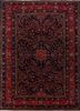 aalam blue wool hand knotted Rug - HeadShot aalam blue wool hand knotted Rug - HeadShot