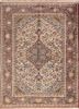 gulmarg blue silk hand knotted Rug - HeadShot