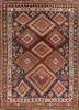 kiaan red and orange wool hand knotted Rug - HeadShot kiaan red and orange wool hand knotted Rug - HeadShot