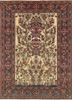 aalam gold wool hand knotted Rug - HeadShot