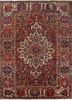 aalam red and orange wool hand knotted Rug - HeadShot aalam red and orange wool hand knotted Rug - HeadShot
