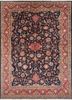 aalam blue wool hand knotted Rug - HeadShot aalam blue wool hand knotted Rug - HeadShot