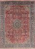 aalam red and orange wool hand knotted Rug - HeadShot aalam red and orange wool hand knotted Rug - HeadShot