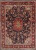 aalam blue wool hand knotted Rug - HeadShot aalam blue wool hand knotted Rug - HeadShot