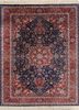 aalam blue wool hand knotted Rug - HeadShot aalam blue wool hand knotted Rug - HeadShot