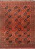 kiaan red and orange wool hand knotted Rug - HeadShot kiaan red and orange wool hand knotted Rug - HeadShot