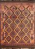 nayaab beige and brown wool flat weaves Rug - HeadShot