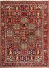 aalam blue wool hand knotted Rug - HeadShot